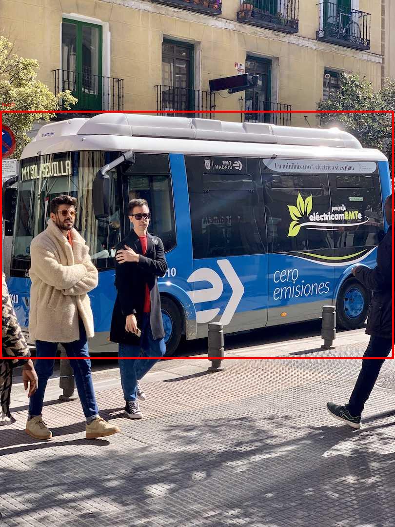 Рисунок 2. Locate Anything: локализация bus