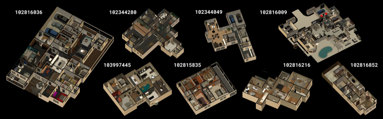Сцены Habitat Synthetic Scenes Dataset