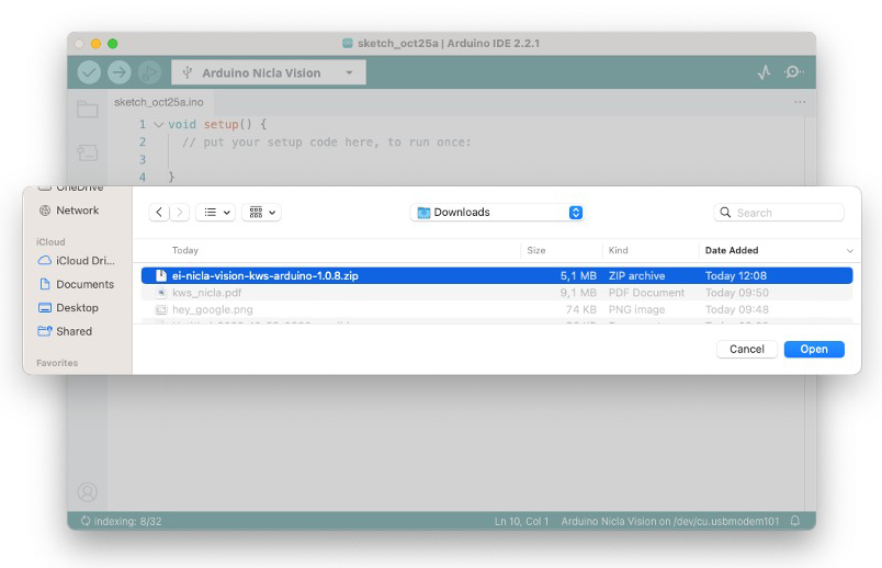 Добавление ZIP-библиотеки в Arduino IDE