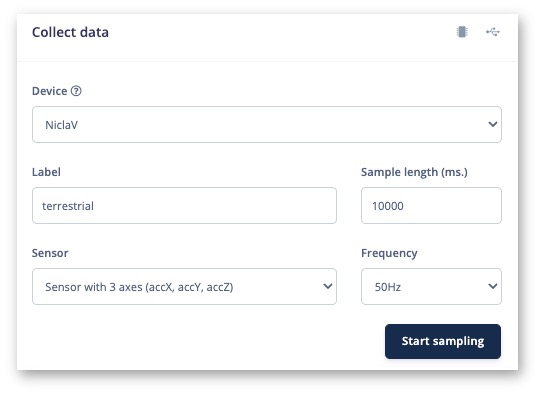 Настройки сбора данных в разделе Data Acquisition