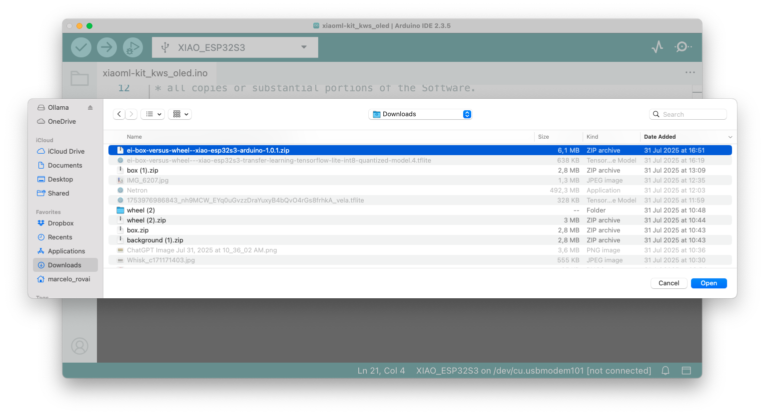 Установка ZIP-библиотеки в Arduino IDE
