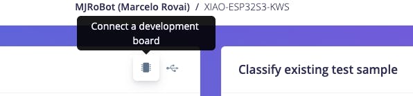 Подключение платы в Live Classification