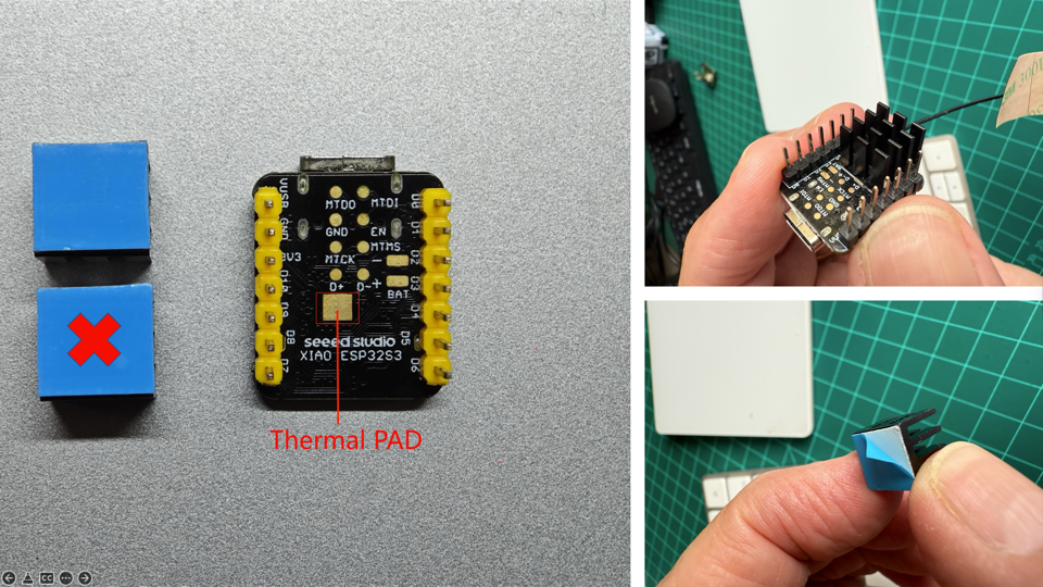Сборка радиатора для XIAO ESP32S3 Sense