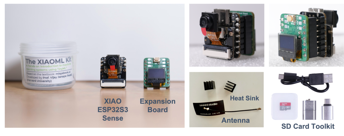 Комплект XIAOML Kit: плата XIAO ESP32S3 Sense и плата расширения