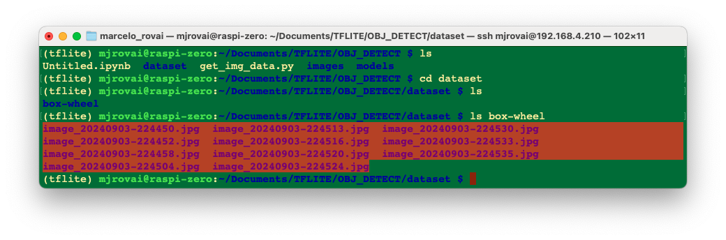 Структура папок набора данных dataset/box-wheel