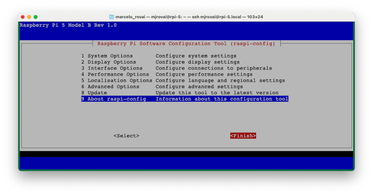 Выход из raspi-config с сохранением настроек