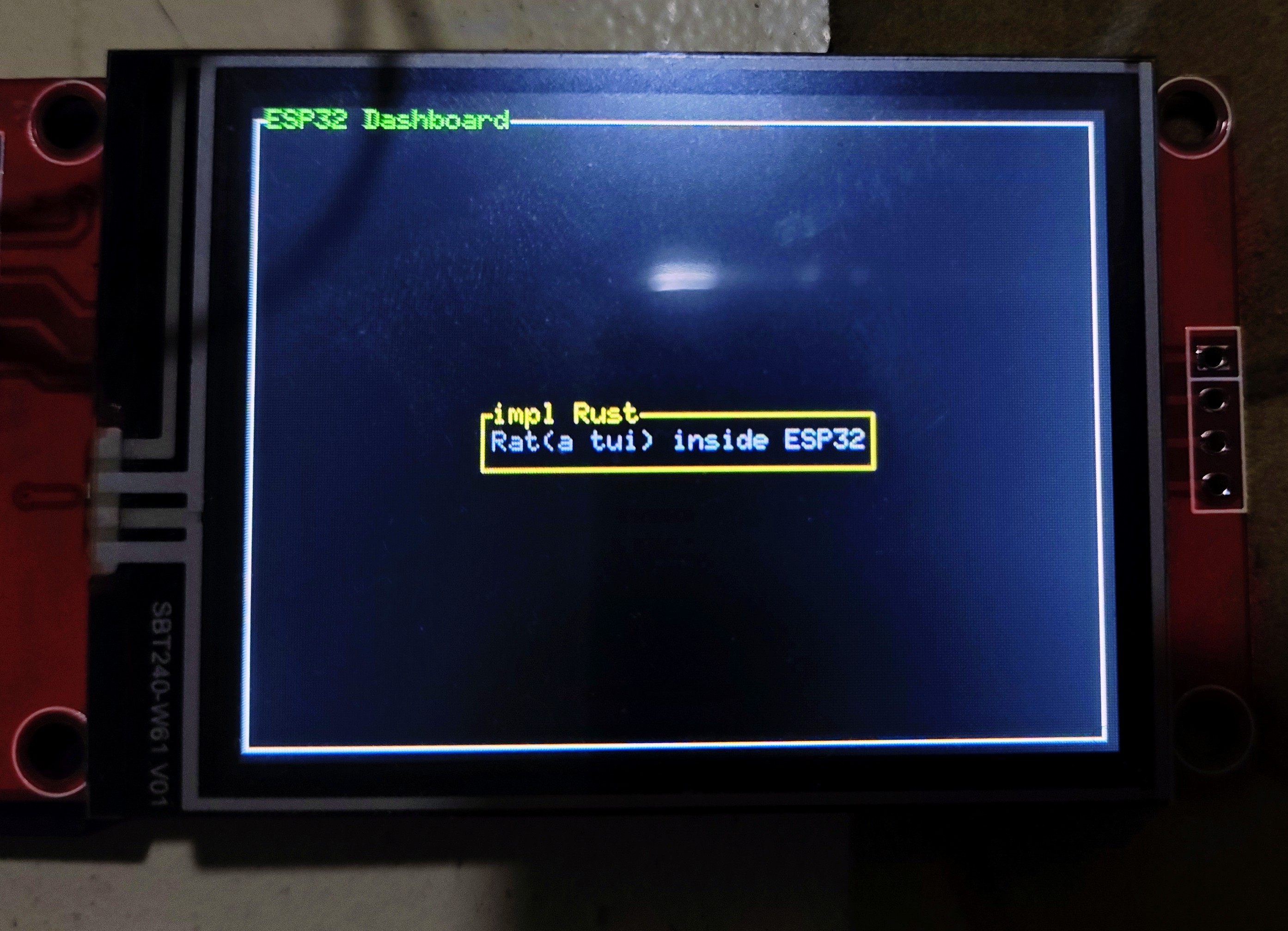 Ratatui на ESP32