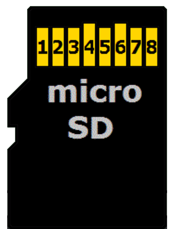 схема выводов microSD-карты