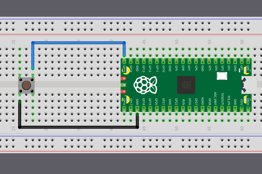 Кнопка с Raspberry Pi Pico 2