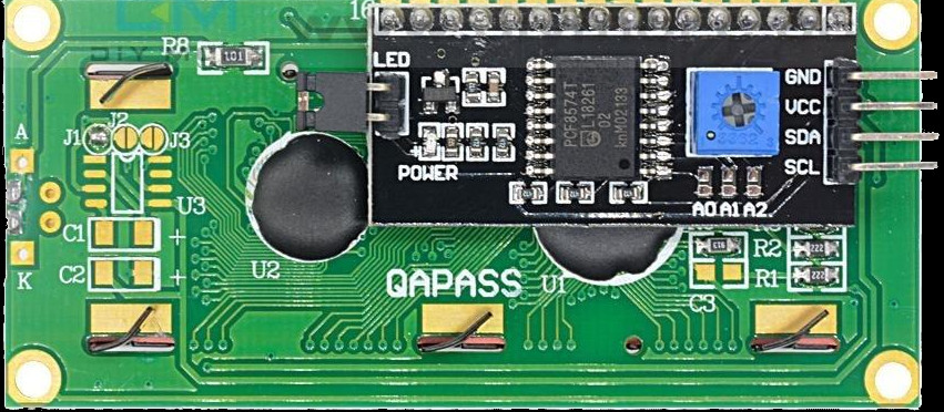 Распиновка LCD1602 с I2C