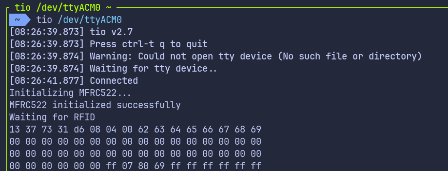 Вывод данных блоков через USB Serial
